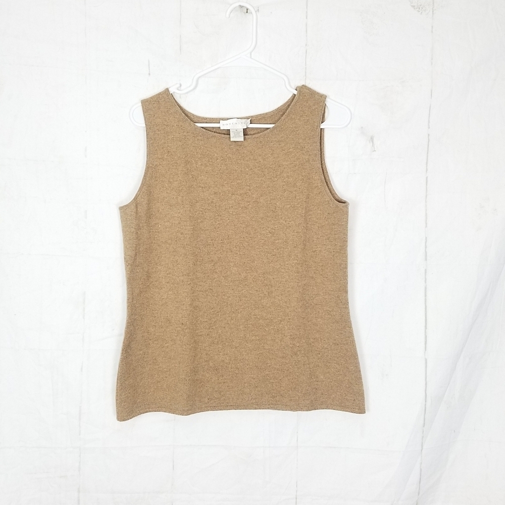 Don caster tan Scottish cashmere sweater